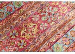 Tappeto Samarkand Geometrico Rosso Ruggine Multicolore 269x368 Cm