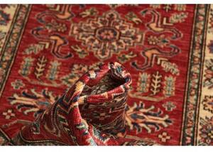 Tappeto Kazak Fine Stilizzato Rosso Avorio Corsia 80x294 Cm