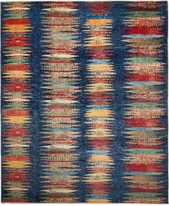 Tappeto Mosaic Geometrico Blu Scuro Multicolore 250x298 Cm