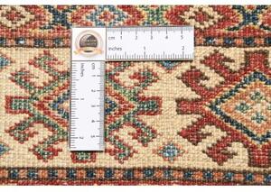 Tappeto Kazak Fine Geometrico Blu Rosso 175x226 Cm
