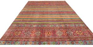 Tappeto Samarkand Geometrico Rosso Ruggine Multicolore 269x368 Cm