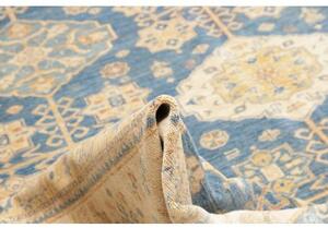 Tappeto Kazak Fine Stilizzato Blu Beige 308x424 Cm