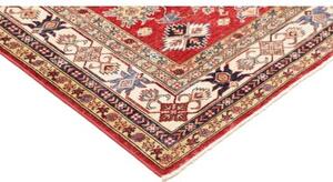 Tappeto Kazak Fine Stilizzato Rosso Avorio 170x243 Cm