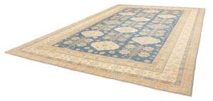 Tappeto Kazak Fine Stilizzato Blu Beige 308x424 Cm