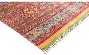 Tappeto Samarkand Geometrico Rosso Ruggine Multicolore 269x368 Cm