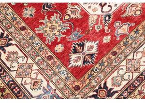 Tappeto Kazak Fine Stilizzato Rosso Avorio 170x243 Cm