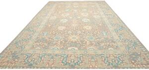 Tappeto Zigler Extra Fine Floreale Tortora Azzurro 299x429 Cm