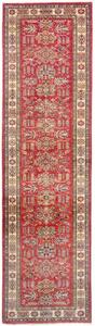 Tappeto Kazak Fine Stilizzato Rosso Avorio Corsia 80x294 Cm