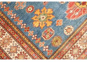 Tappeto Kazak Fine Geometrico Blu Rosso 175x226 Cm