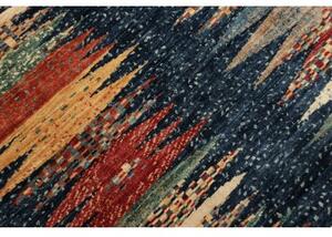 Tappeto Mosaic Geometrico Blu Scuro Multicolore 250x298 Cm