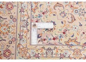 Tappeto Ghom Seta Medaglione Floreale Avorio Rosa 138x200 Cm