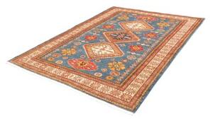 Tappeto Kazak Fine Geometrico Blu Rosso 175x226 Cm