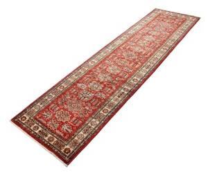 Tappeto Kazak Fine Stilizzato Rosso Avorio Corsia 80x294 Cm