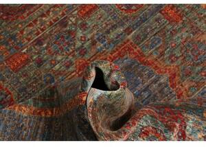 Tappeto Kairo Geometrico Blu Rosso Mattone 125x183 Cm
