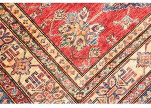 Tappeto Kazak Fine Stilizzato Rosso Beige 149x204 Cm