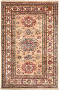 Tappeto Kazak Fine Medaglione Beige Blu 95x148 Cm