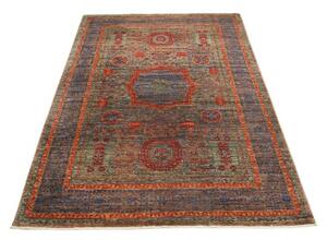 Tappeto Kairo Geometrico Blu Rosso Mattone 125x183 Cm