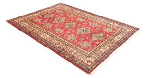 Tappeto Kazak Fine Stilizzato Rosso Beige 149x204 Cm