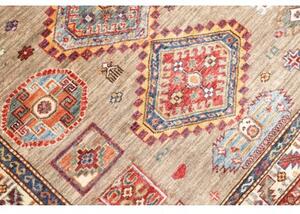 Tappeto Kazak Fine Geometrico Beige Rosso Mattone 178x262 Cm
