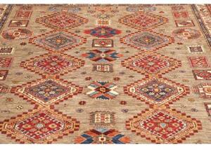Tappeto Kazak Fine Geometrico Beige Rosso Mattone 178x262 Cm