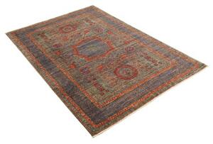 Tappeto Kairo Geometrico Blu Rosso Mattone 125x183 Cm