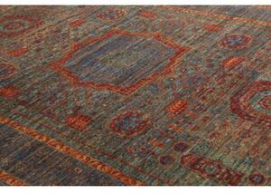 Tappeto Kairo Geometrico Blu Rosso Mattone 125x183 Cm