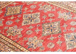 Tappeto Kazak Fine Stilizzato Rosso Beige 149x204 Cm