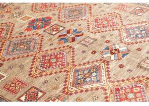 Tappeto Kazak Fine Geometrico Beige Rosso Mattone 178x262 Cm