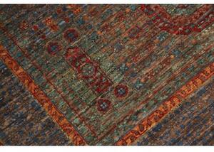 Tappeto Kairo Geometrico Blu Rosso Mattone 125x183 Cm