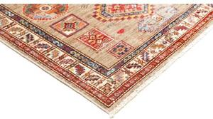 Tappeto Kazak Fine Geometrico Beige Rosso Mattone 178x262 Cm