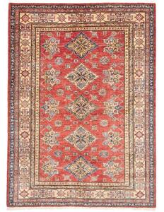 Tappeto Kazak Fine Stilizzato Rosso Beige 149x204 Cm