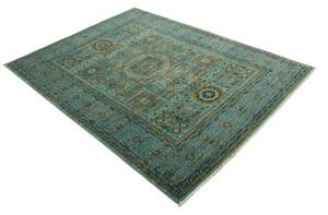 Tappeto Kairo Geometrico Verde Petrolio Ocra 149x199 Cm