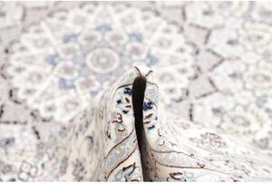 Tappeto Nain 6la Medaglione Floreale Avorio Blu 262x369 Cm