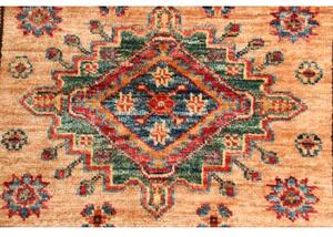 Tappeto Kazak Fine Medaglione Beige Blu 95x148 Cm