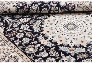 Tappeto Nain 6la Medaglione Floreale Blu Notte Avorio 120x195 Cm
