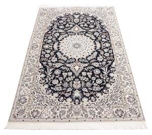 Tappeto Nain 6la Medaglione Floreale Blu Notte Avorio 120x195 Cm