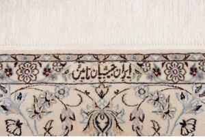 Tappeto Nain 6la Medaglione Floreale Rosso Scuro Avorio 150x230 Cm