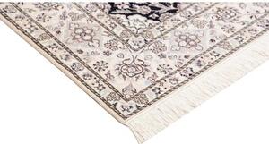Tappeto Nain 6la Floreale Blu Scuro Avorio 153x232 Cm
