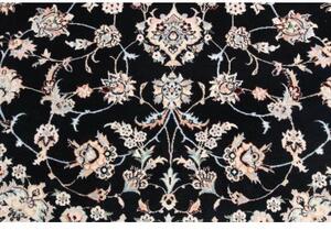 Tappeto Nain 6la Medaglione Floreale Blu Scuro Bianco Avorio 157x237 Cm