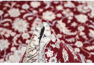 Tappeto Nain 6la Medaglione Floreale Rosso Scuro Avorio 150x230 Cm