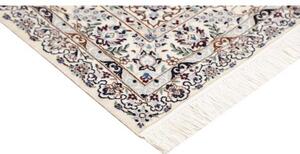 Tappeto Nain 6la Medaglione Floreale Blu Scuro Avorio 122x185 Cm