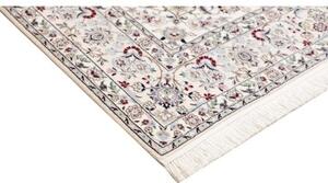 Tappeto Nain 6la Medaglione Floreale Blu Scuro Avorio 153x232 Cm