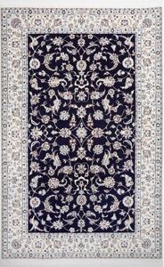 Tappeto Nain 6la Floreale Blu Notte Avorio 161x248 Cm