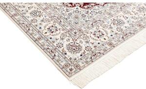Tappeto Nain 6la Medaglione Floreale Rosso Avorio 155x240 Cm