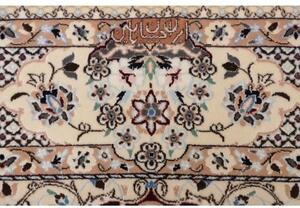 Tappeto Nain 6la Medaglione Floreale Bordeaux Avorio 128x200 Cm