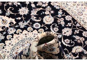 Tappeto Nain 6la Medaglione Floreale Blu Scuro Avorio 158x245 Cm