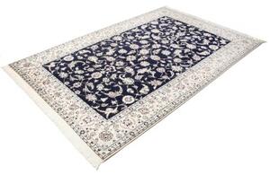 Tappeto Nain 6la Floreale Blu Notte Avorio 161x248 Cm
