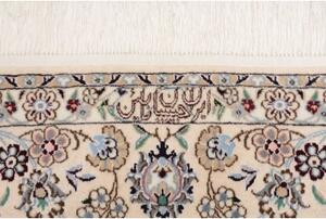 Tappeto Nain 6la Medaglione Floreale Blu Scuro Avorio 153x232 Cm