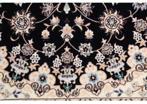 Tappeto Nain 6la Medaglione Floreale Blu Scuro Avorio 158x245 Cm