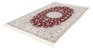 Tappeto Nain 6la Medaglione Floreale Rosso Avorio 155x240 Cm